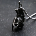 Spartan Warrior Stainless Steel Pendant Necklace