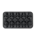 Skull Ice Ball Mold Silicone 3D Flexible Ice Cube Trays BPA Free Ice Trays For Freezer Horror Skull Head Cocktail Ice