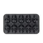 Skull Ice Ball Mold Silicone 3D Flexible Ice Cube Trays BPA Free Ice Trays For Freezer Horror Skull Head Cocktail Ice