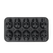 Skull Ice Ball Mold — 3D Silicone, Stay Iced
