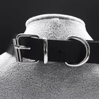 Gothic Cross Leather Choker Necklace — Stainless Steel