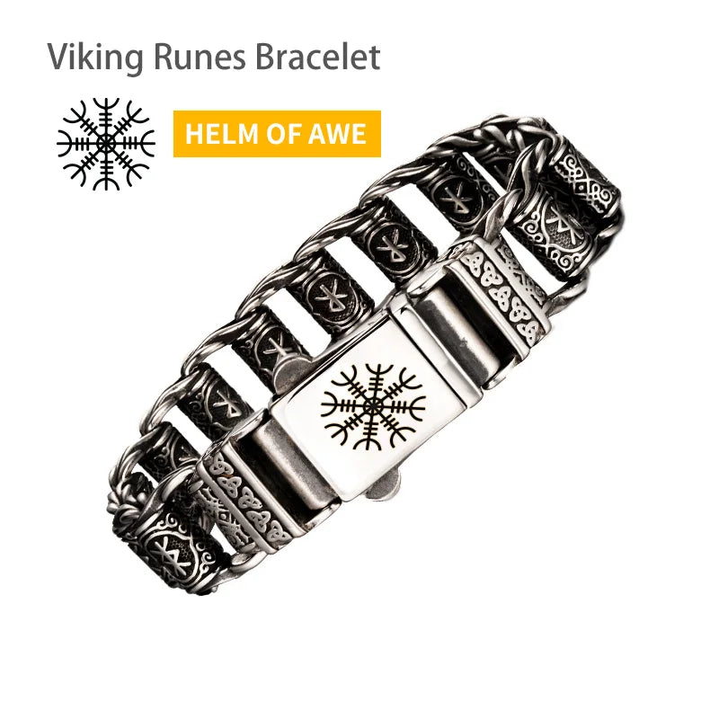 High Quality Viking Bracelet for Men Stainless Steel Hammer Fashion Jewelry