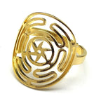 Hecate Wheel Pendant Necklace — Stainless Steel
