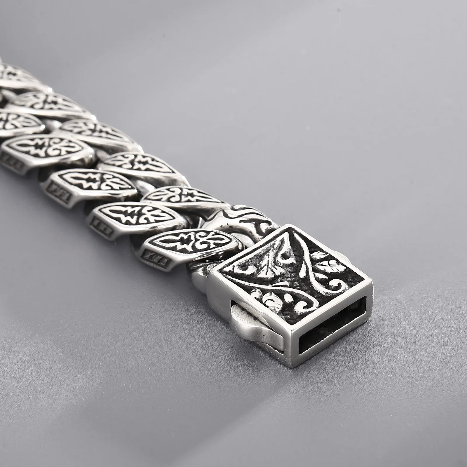 KALEN Cross Cuban Link Chain Bracelet Men‘s Heavy Stainless Steel 316L Male Charm Accessories Punk Personalized Jewelry