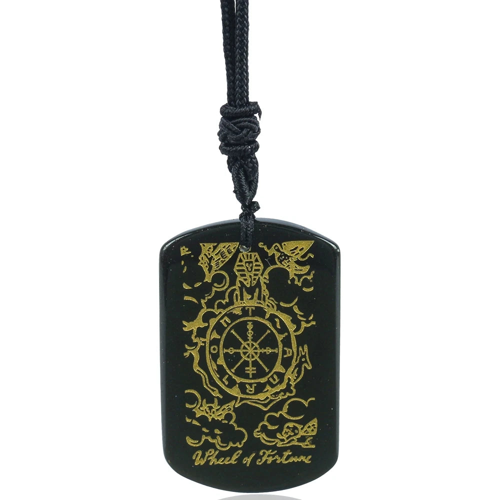 Tarot Black Pendant Necklace