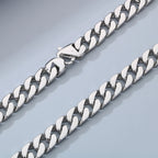 60CM 15MM Width Curb Cuban Link Chain Necklace for Man 316L Stainless Steel On Neck Chains Jewelry Men's Necklaces