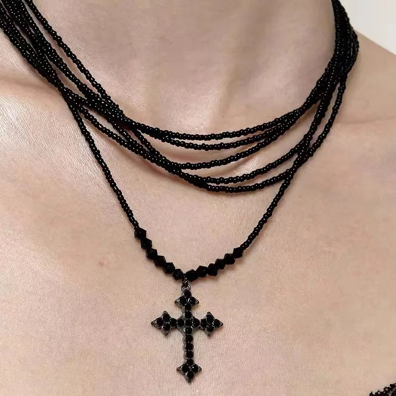 Punk Thorn Heart Pendant Necklace