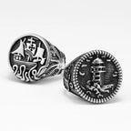 Anchor Lighthouse Ring — Stainless Steel
