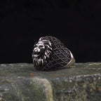 New Fashion Atmospheric Domineering Lion Head Ring Men's Anniversary Holiday Jewelry
