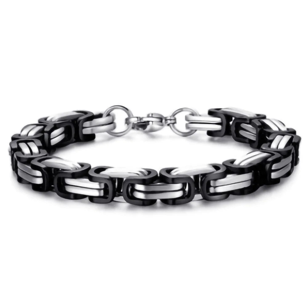 Motorcycle Steel Bracelet 8MM Biker Tough