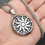 Sun God Pendant Necklace — Stainless Steel