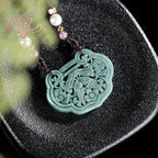 Myanmar Jadeite Fish Pendant Necklace Real Jewelry Fashion Accessories Talismans Charm Burmese Jade Designer Stone