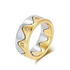 Simple Punk Link Chain Ring — Stainless Steel