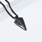 Nordic mythology Viking rune titanium steel necklace niche personality trendy men's cultural symbol pendant