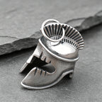 Vintage Spartan Helmet Guardian Bell Pendant Necklace Stainless Steel Unisex Punk Rock Motorcycle Talisman Jewelry Best