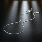 925 Sterling Silver 1mm Snake Chain Necklace For Women 16-30inches Fine Jewelry Wedding Fashion Party  Pendant Gifts