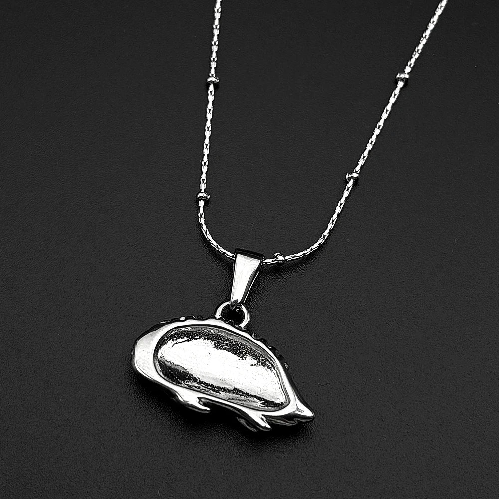 Hedgehog Pendant Necklace — Gold-Tone Stainless Steel