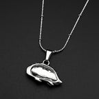 Hedgehog Pendant Necklace — Gold-Tone Stainless Steel