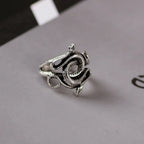 New Creative Vintage Fashion Men's Natural Born Killers Ring Snake Totem Ring Pharaoh Snake Ring Hip Hop Punk Niche