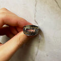 Retro Devil Teeth Denture Ring For Men Punk Gothic Rock Hiphop Open Ring Designer Jewelry Biker Accessories Unisex Gift