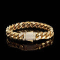Stainless Steel Cuban Bracelet Iced Out Miami