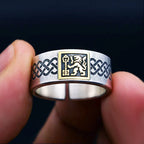 2023 New Arrival Vintage Court Lion Pattern Thai Silver Men Ring Jewelry For Male Birthday Gifts Never Fade