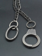 Biker Jeans Waist Chain Keychain — Black-Tone 10mm Carabiner