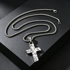 Unique Billiard Pool Table Pendant Necklace for Men, Non-fading Stainless Steel Collar Necklace with Chain, Hip Pop Punk Jewelry