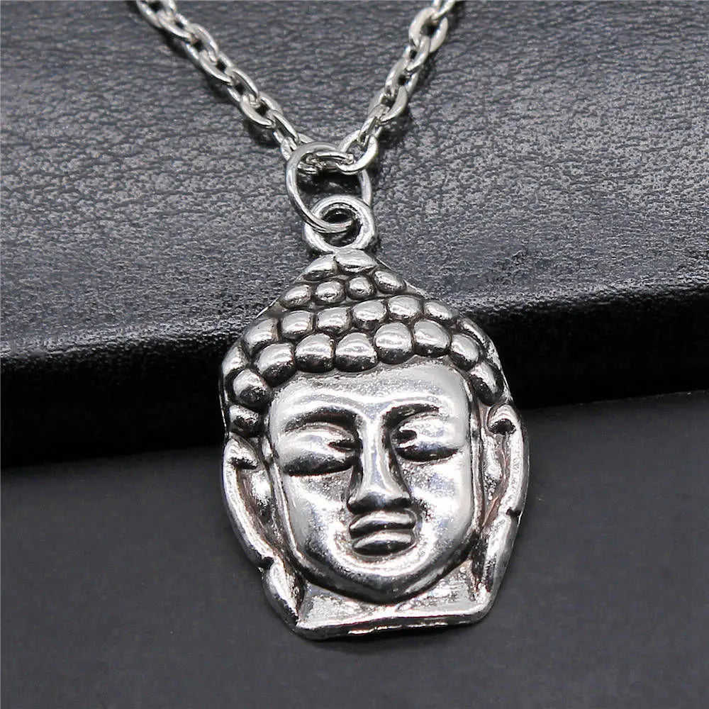 Vintage Chief Pharaoh Necklace On The Neck 43Cm Chain Girl Jewellery Beach Art Supplies