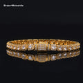 Gold VVS Tennis Chain Moissanite 5MM Iced Out