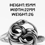 Snake Ouroboros Ring — Stainless Steel