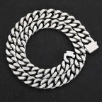 Popular Hip Hop Necklace Gold Plated Stainless Steel Cuban Link Chain Necklace Jewelry For Men