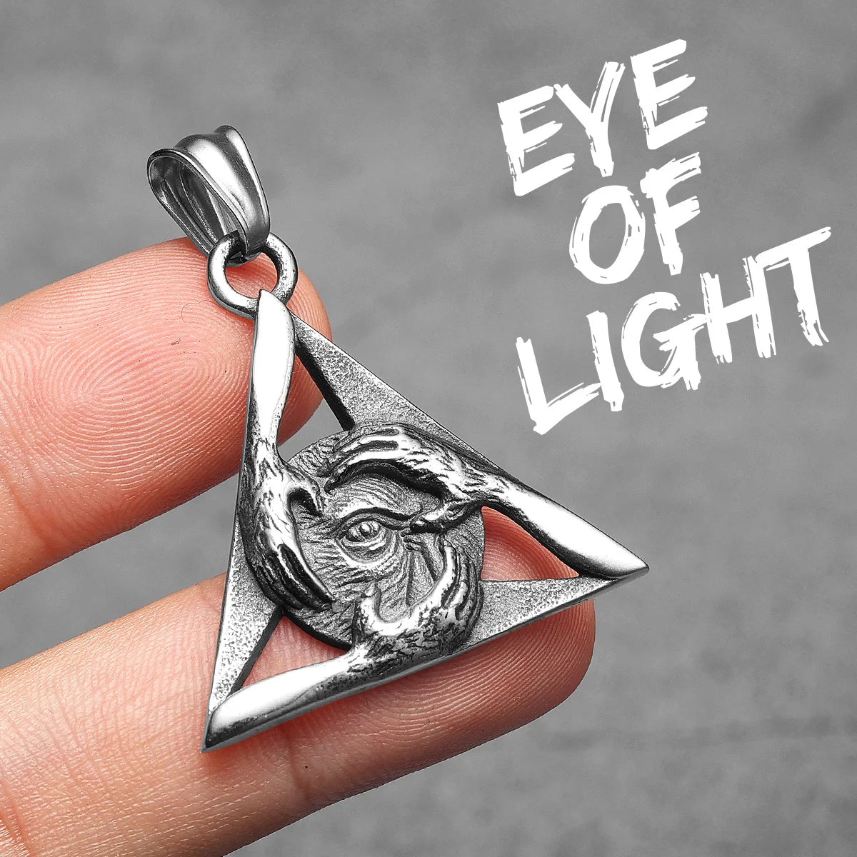 Freemasonry Eye Pendant — Stainless Steel