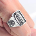 Virgin Mary Heart Ring — 925 Silver