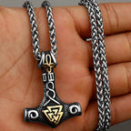 Original Viking Stainless Steel Thor Hammer Multiple Styles Domineering Unisex Necklace Pendant Boyfriend Gift
