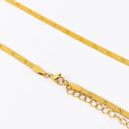 1pc Fashion Unisex Snake Chain Stainless Steel Jewelry Flat Snake Herringbone Chain Necklaces for Women Men New Trend