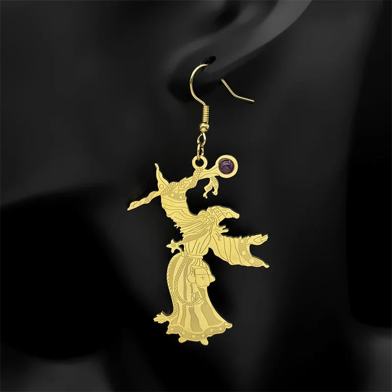 Dragon Viking Steel Pendant Gothic Witchcraft