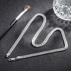 Hot fine Width 6MM chain 925 Sterling Silver Necklaces for Women Men Charm fashion Jewelry wedding Party Holiday gift