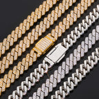 Iced Out Cuban Chain Necklace Stainless Steel 8MM