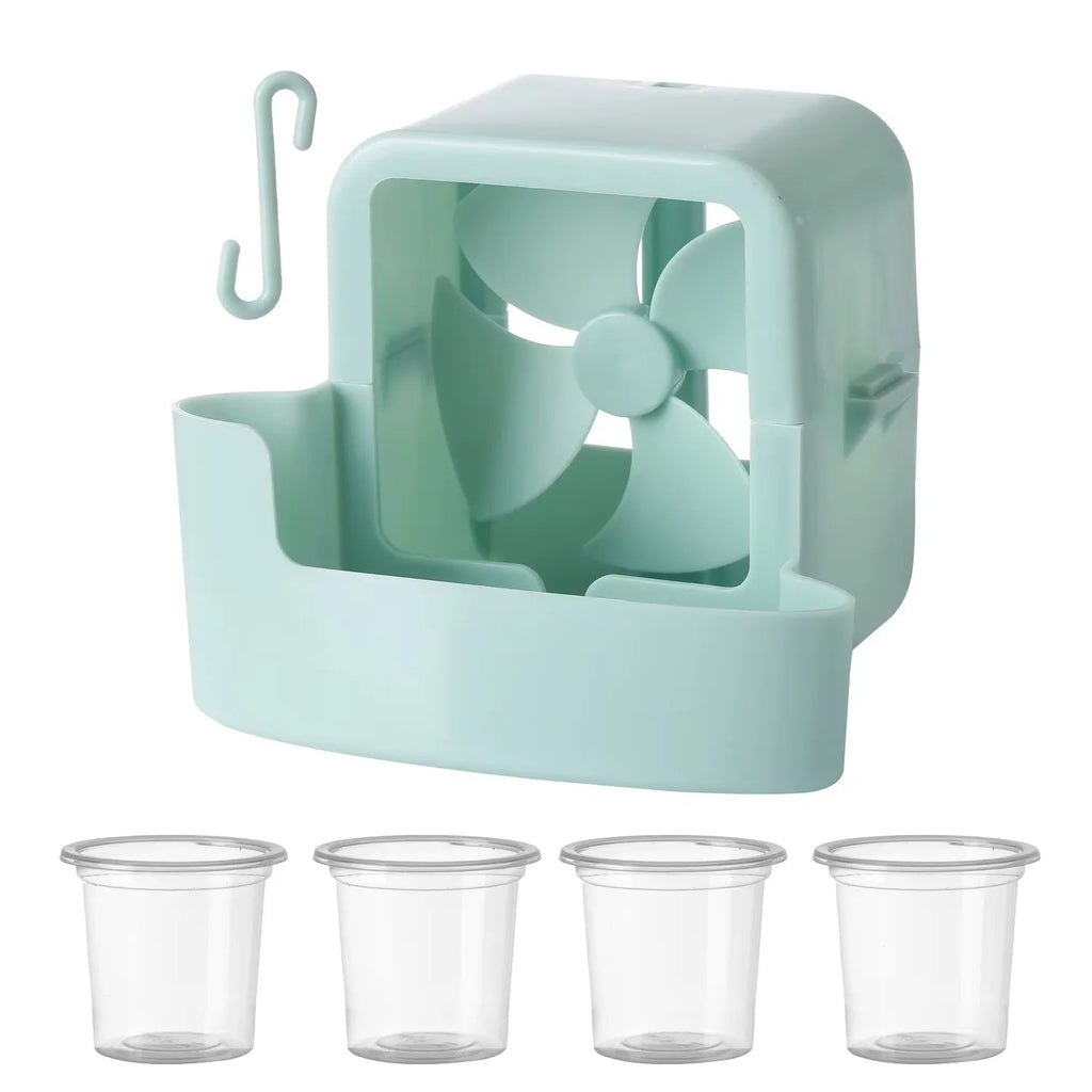 Fan Humidifier Cooler, Household Floor Fan with Water Cooling, Dorm Desktop Mini Air Conditioner Fan, Summer Heat