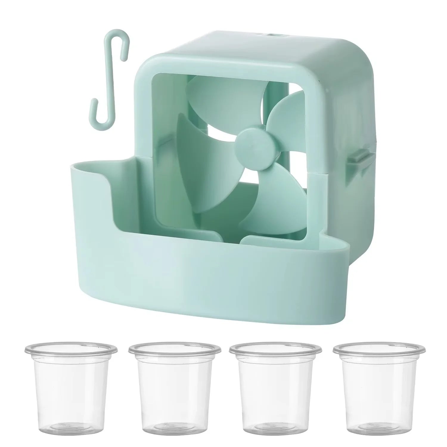 Fan Humidifier Cooler, Household Floor Fan with Water Cooling, Dorm Desktop Mini Air Conditioner Fan, Summer Heat