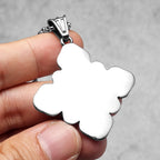 Cross Jesus Pendant Necklace — Stainless Steel