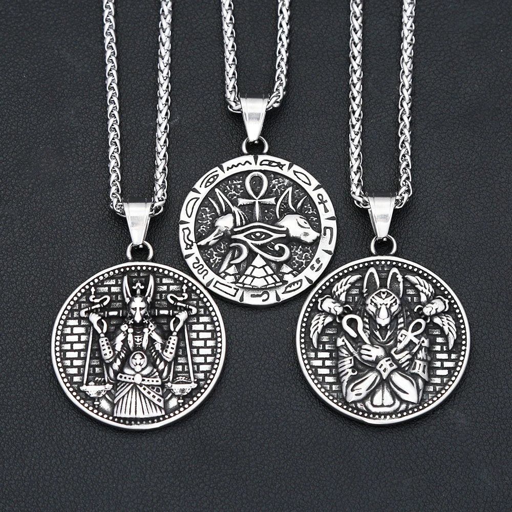 Anubis Pendant Necklace — 316L Stainless Steel