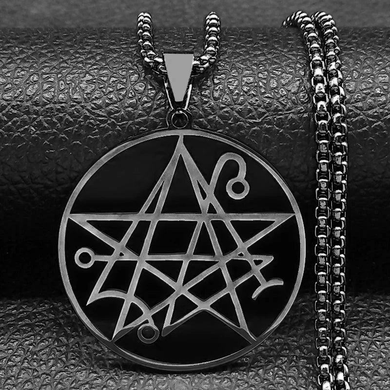 Necronomicon Satan Pendant Necklace — Stainless Steel