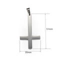 Dropshipping Cross Pendant Necklaces For Men Black Gold Color Silver Color Stainless Steel Charm Chain Male Hip Hop Jewelry KP52