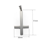 Dropshipping Cross Pendant Necklaces For Men Black Gold Color Silver Color Stainless Steel Charm Chain Male Hip Hop Jewelry KP52