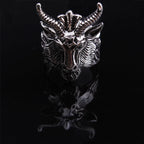 Sigil of Baphomet Open Ring — Stainless Steel