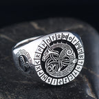 Viking Dragon Rune Ring — 925 Silver