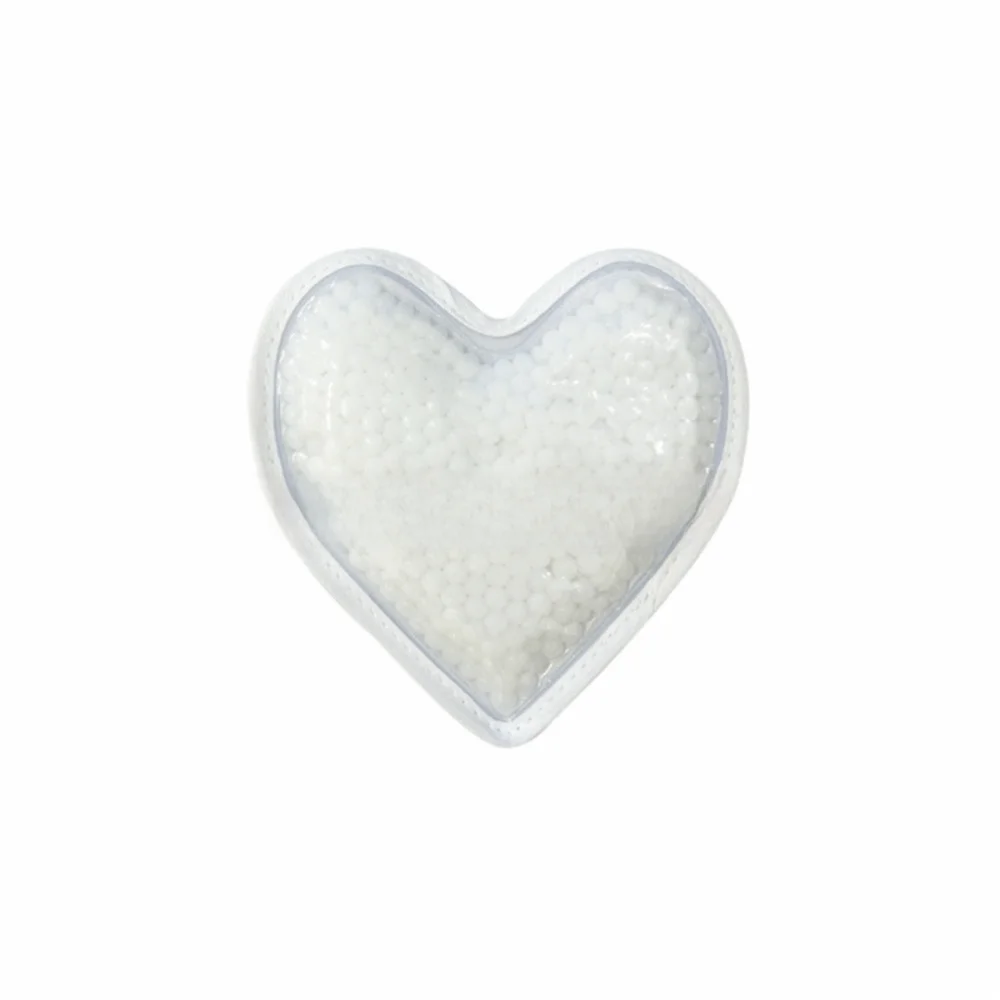 Portable PVC Heart Shaped Ice Pack Gel Heart Shaped Hot Cold Pack Reusable Gel Pad Household Necessities