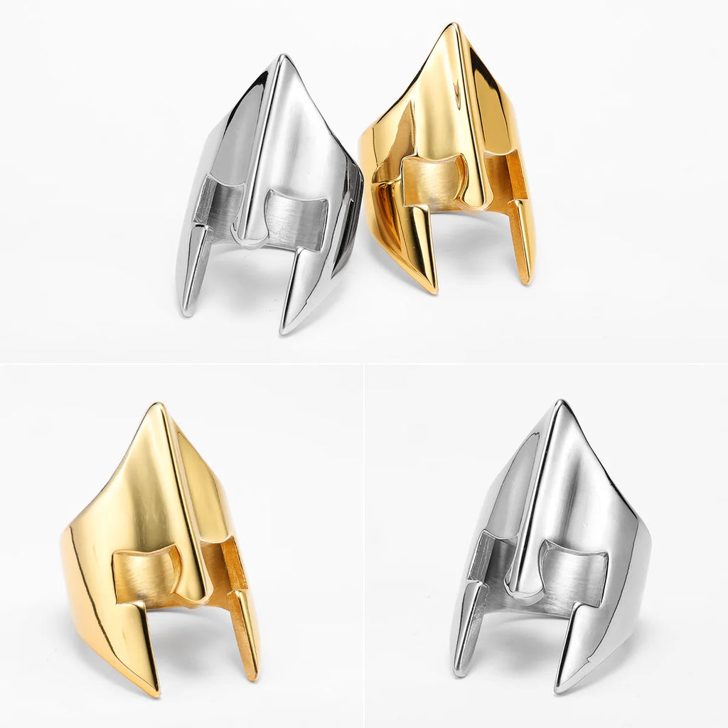 Spartan Helmet Ring — Stainless Steel
